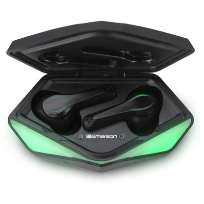 Emerson True Wireless Gaming Earbuds with Charging Case and Taking Calls Option