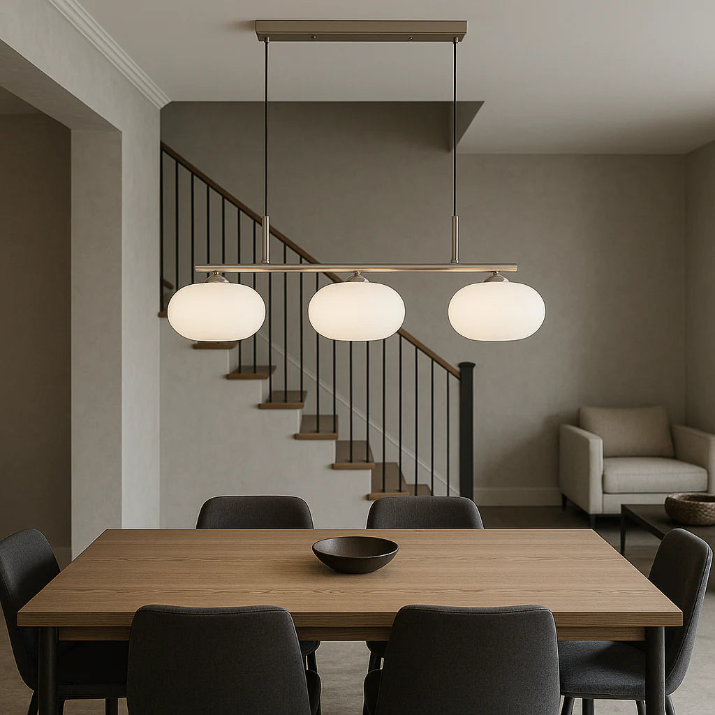 Lampa Wisząca Bauhaus 3-Głowicowa Z Regulacją Wysokości – Nowoczesna Lampa Do Salonu I Jadalni