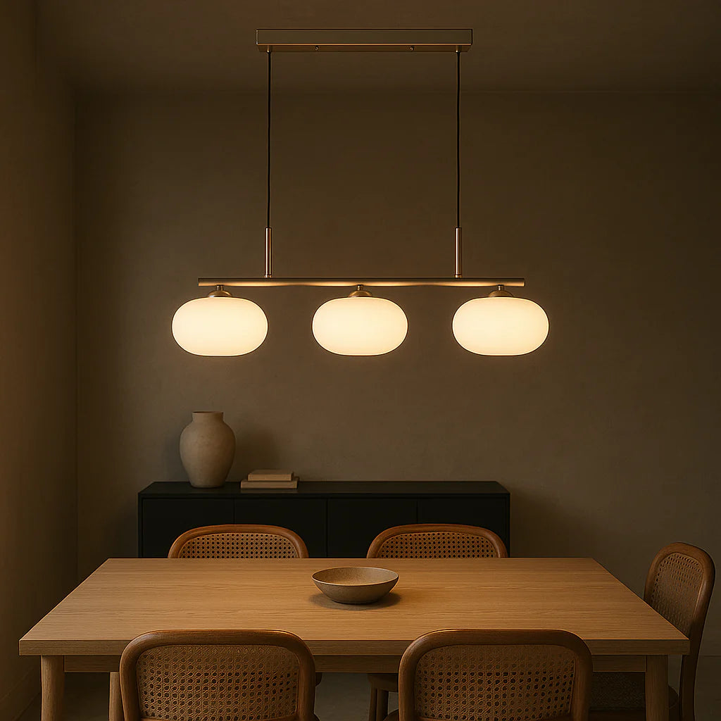 Lampa Wisząca Bauhaus 3-Głowicowa Z Regulacją Wysokości – Nowoczesna Lampa Do Salonu I Jadalni