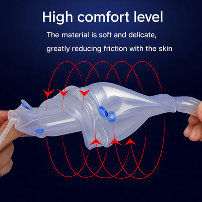 Male Wearable Incontinence Pants Urinal Leg Bag Silicone Urine Funnel Collector