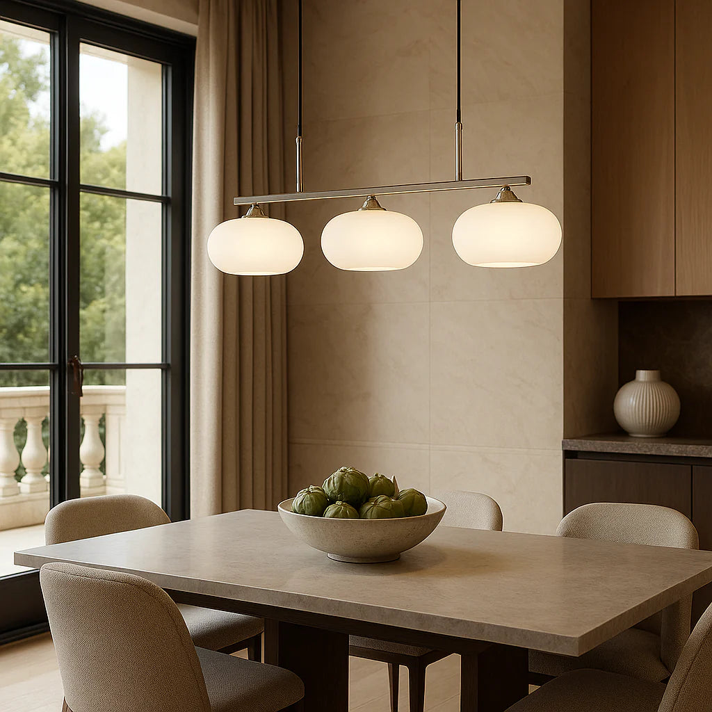 Lampa Wisząca Bauhaus 3-Głowicowa Z Regulacją Wysokości – Nowoczesna Lampa Do Salonu I Jadalni